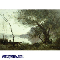 Tranh sơn dầu cây cổ thụ um tùm